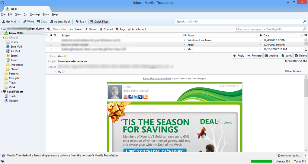 latest version of mozilla thunderbird