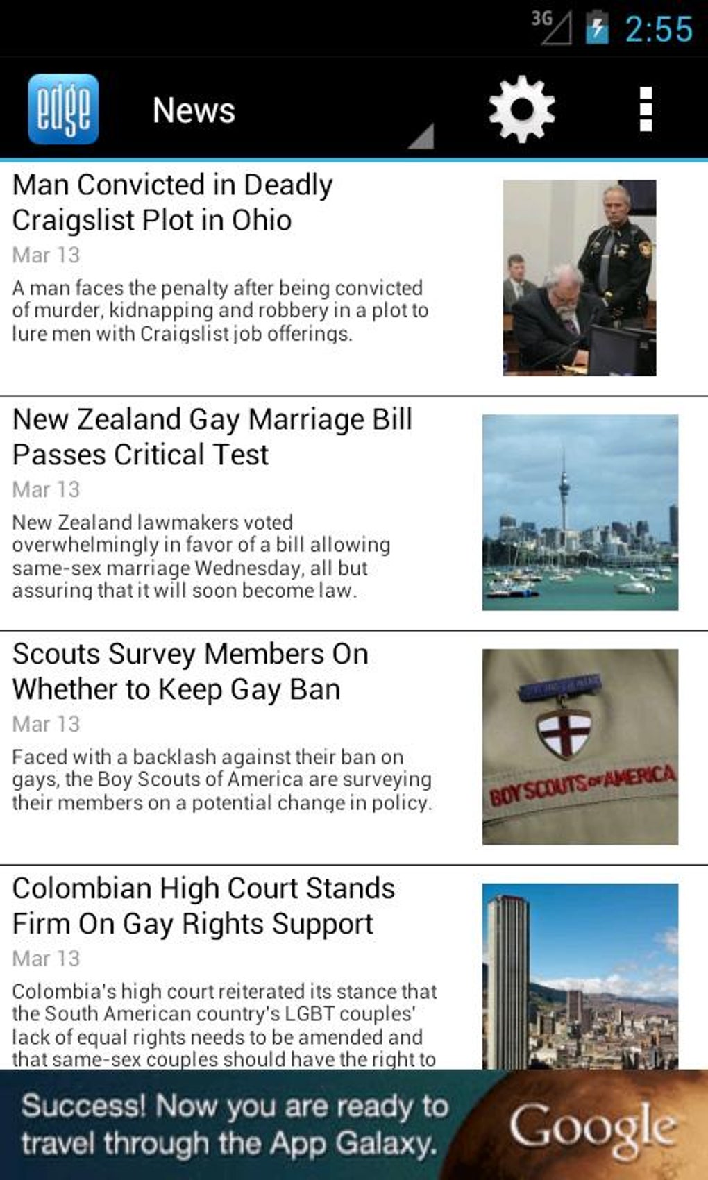 EDGE Gay/Lesbian News Reader APK for Android - Download