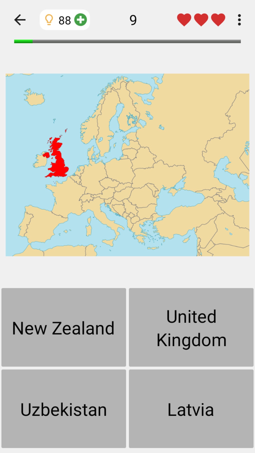 Maps of All Countries in the World: Geography Quiz para Android - Download