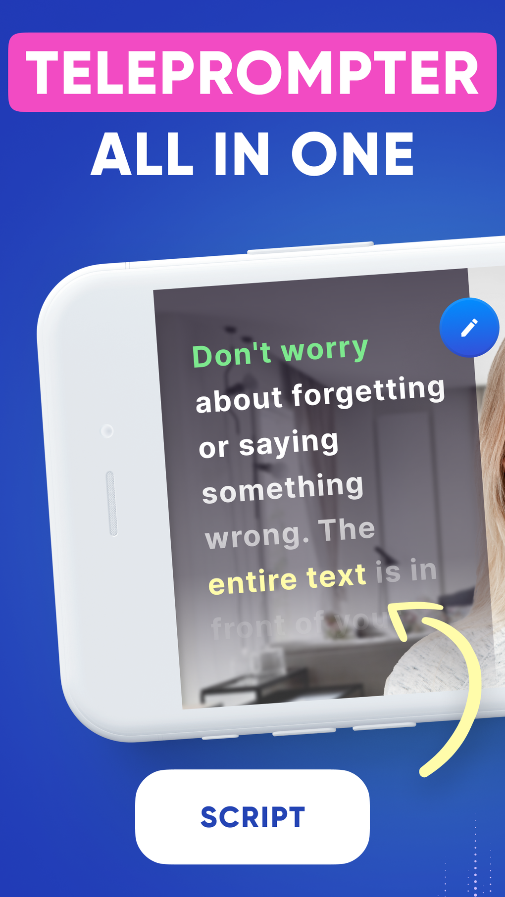 Teleprompter - video script for iPhone - Download