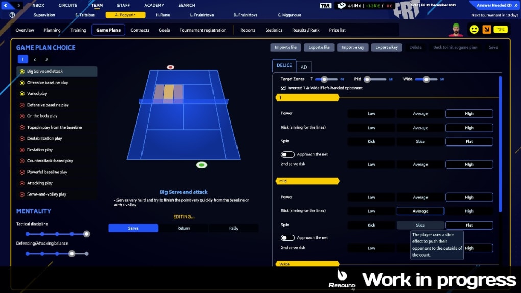 Tennis Manager 2023: simulação de Tênis realista chega ao PC em Maio