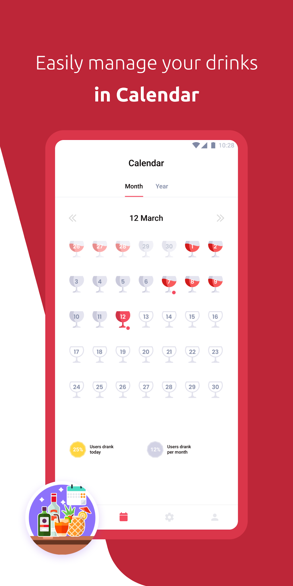 Alcohol Drink Calendar для Android — Скачать