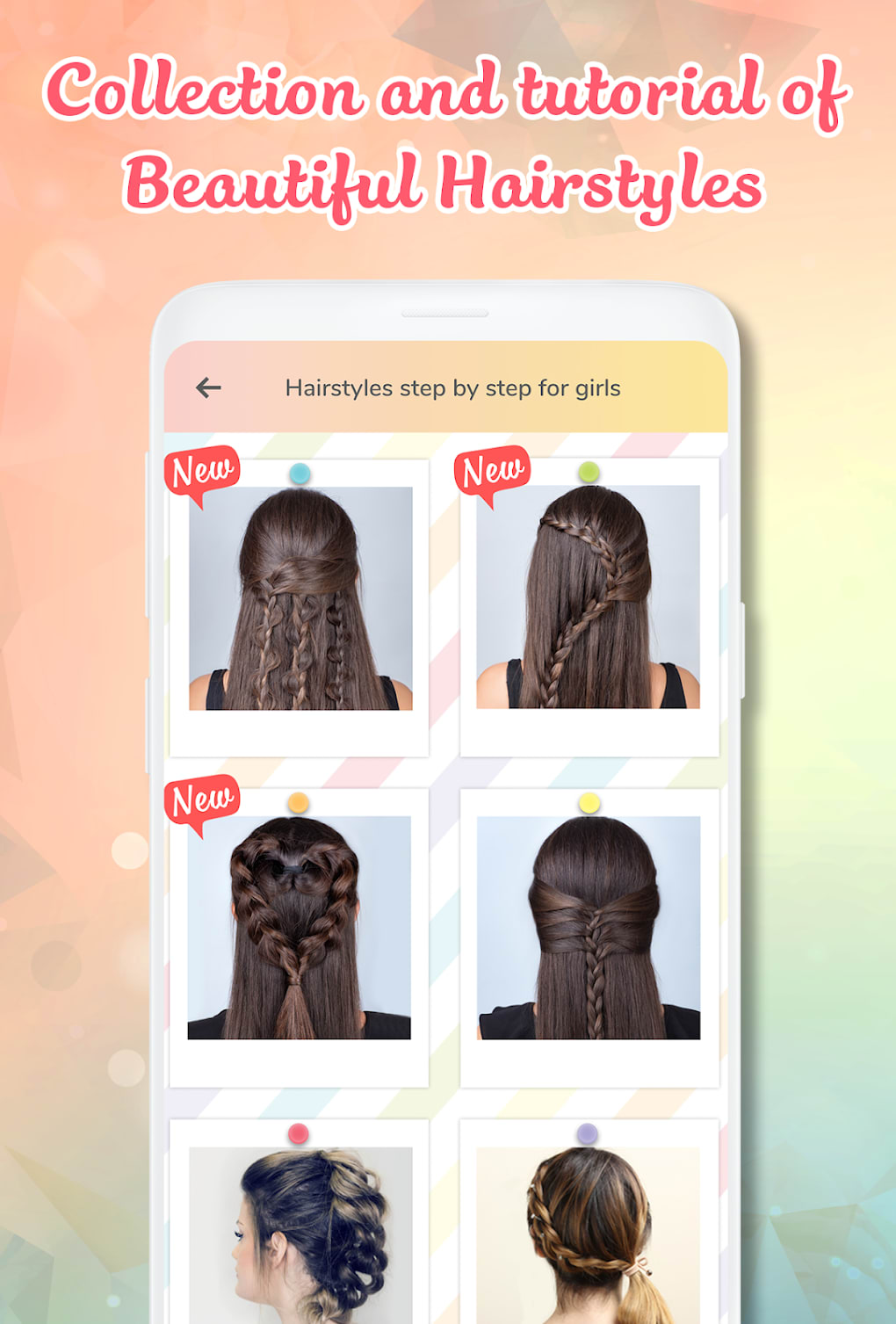 Hairstyle app: Hairstyles step by step for girls cho Android - Tải về