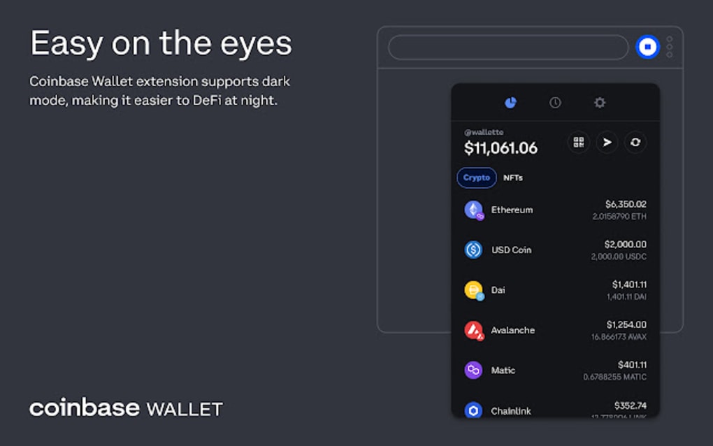 coinbase wallet google chrome