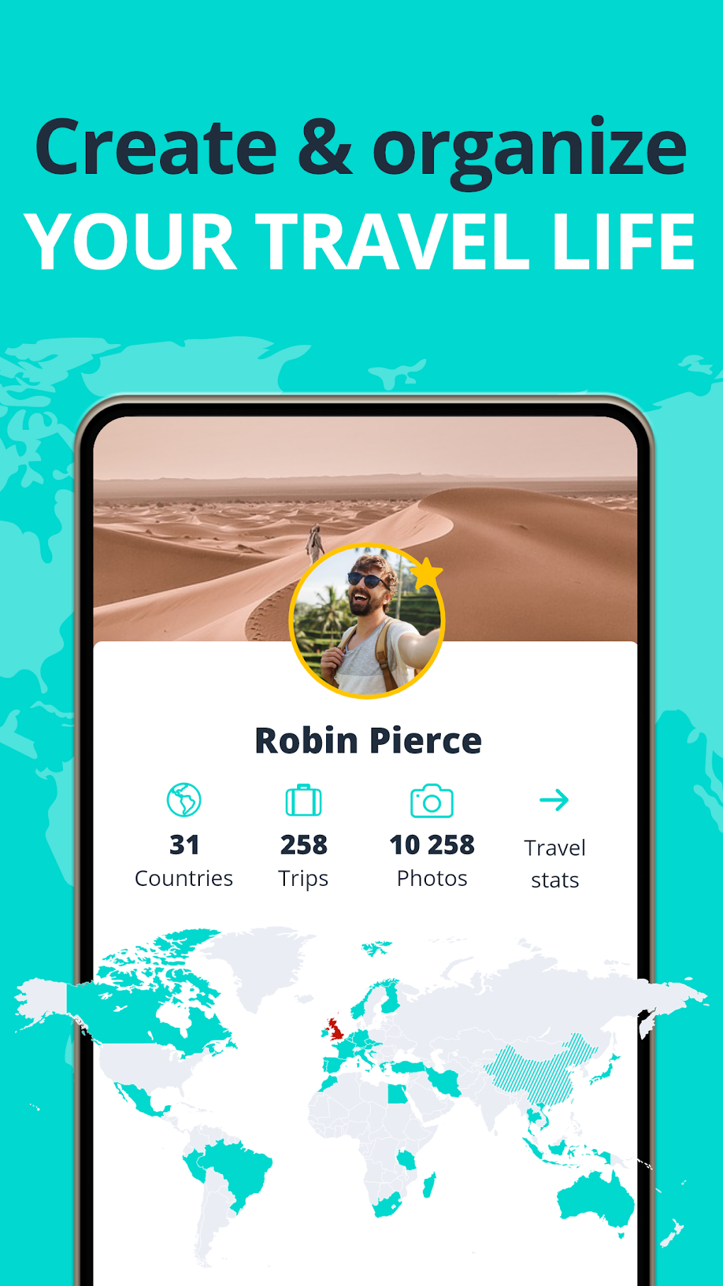 Worldee Trip Planner Journal для Android — Скачать