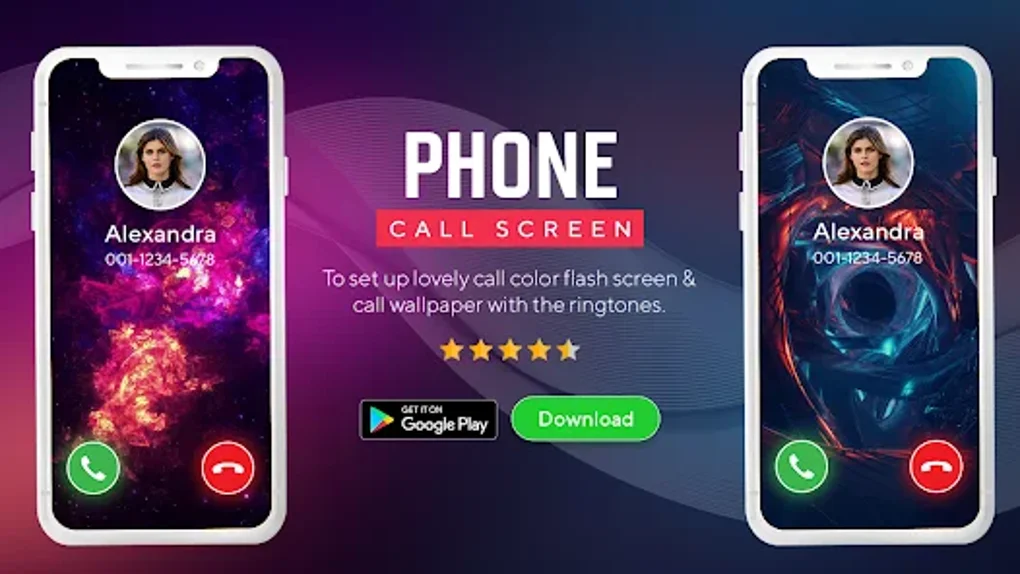 Android için Color Call Screen - Themes - İndir