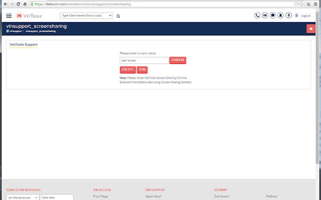 VetTools Screen Sharing for Google Chrome - Extension Download