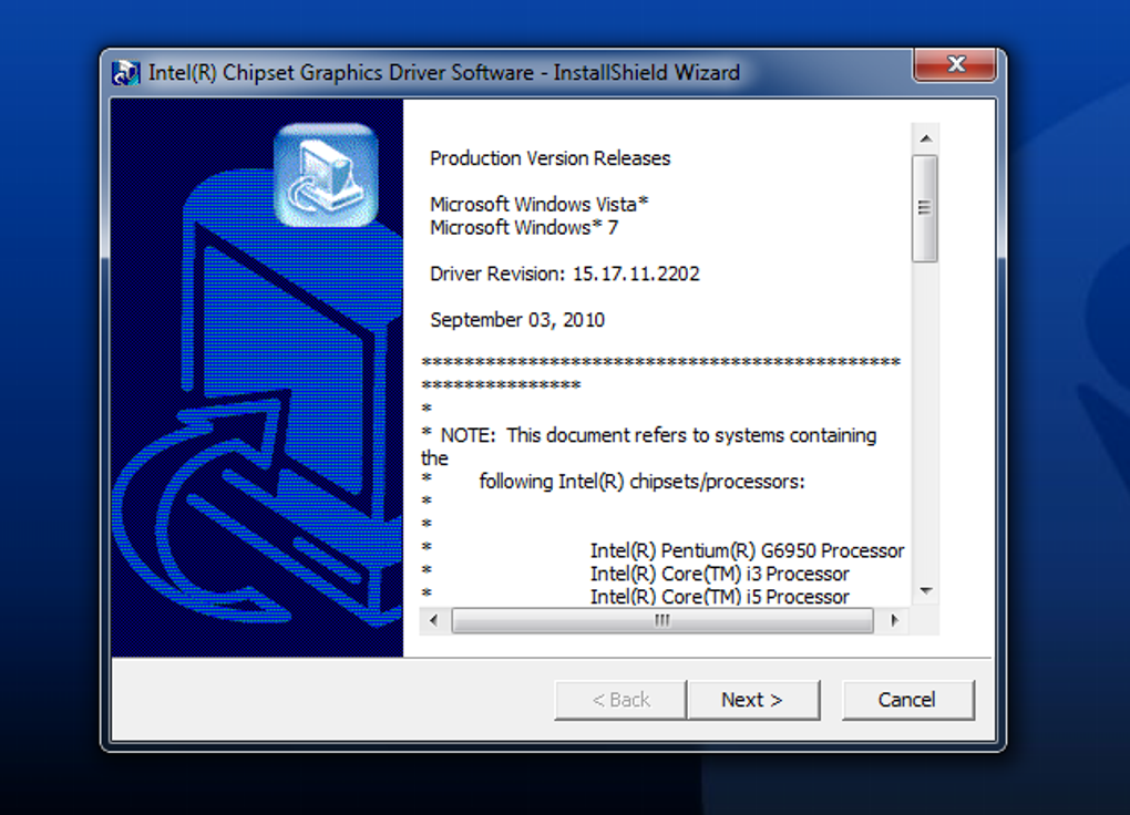 Graphics Driver for Windows 32 & 64 bit (Windows) - Download