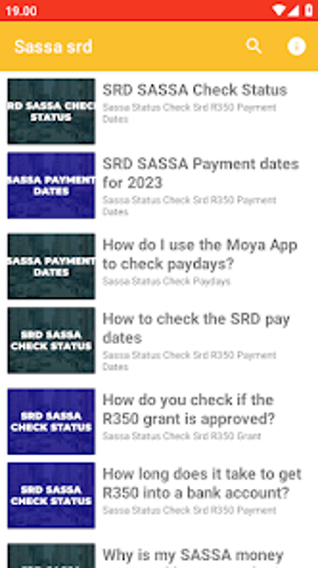 SASSA R350 SRD Grant App Para Android - Descargar