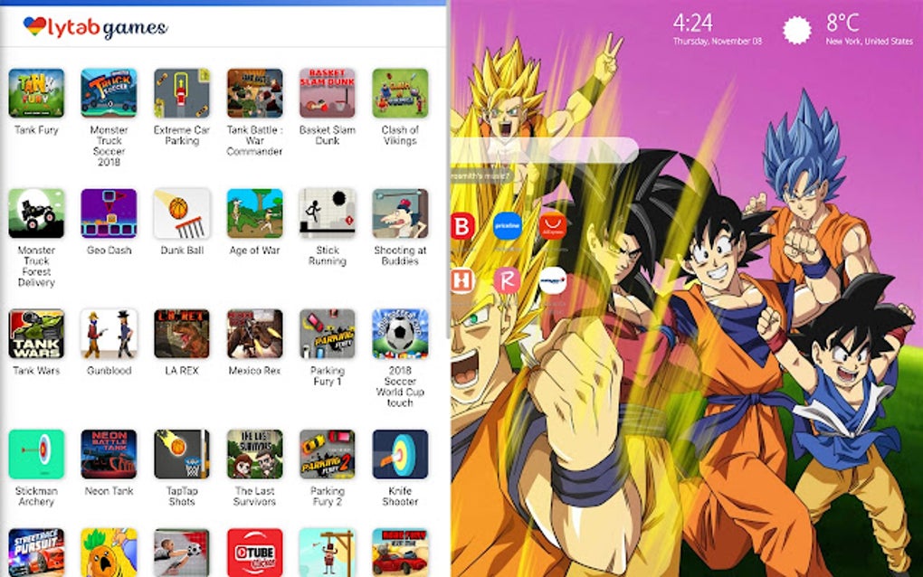 Dragon Ball Z Wallpapers and New Tab