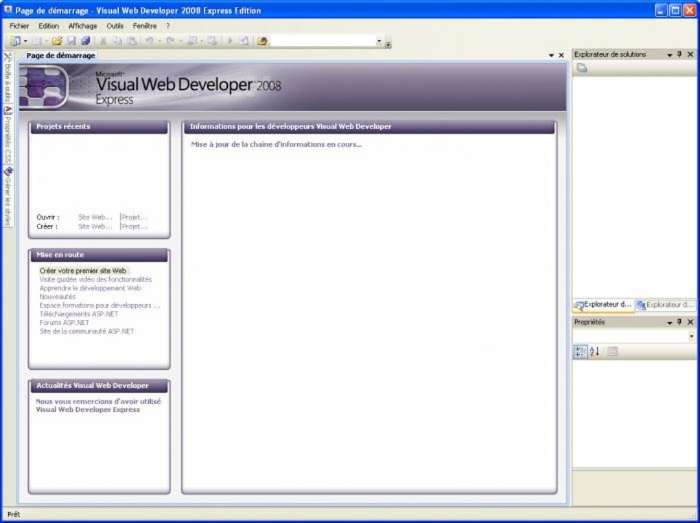 Microsoft Visual Web Developer - Télécharger