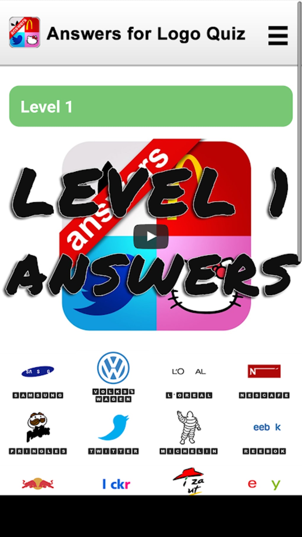 Logo Quiz Answers for iPhone, iPad, Android, more photos fr…
