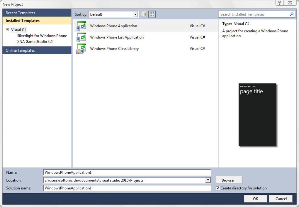 Visual studio 2010 express for windows phone windows download