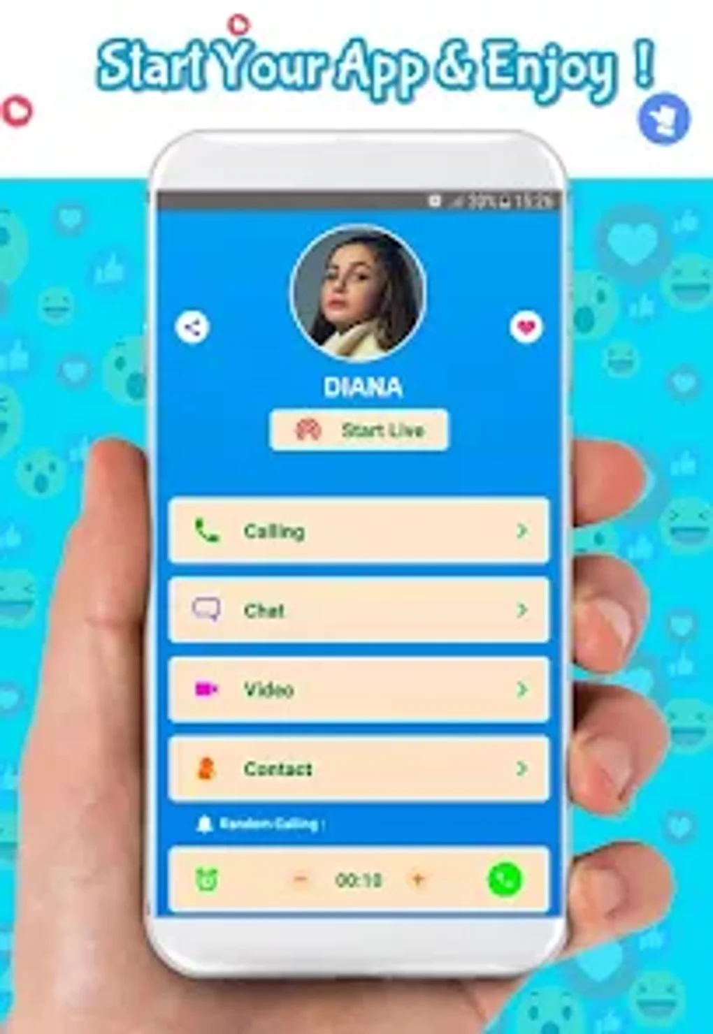 Lady Diana Fake call chat для Android — Скачать