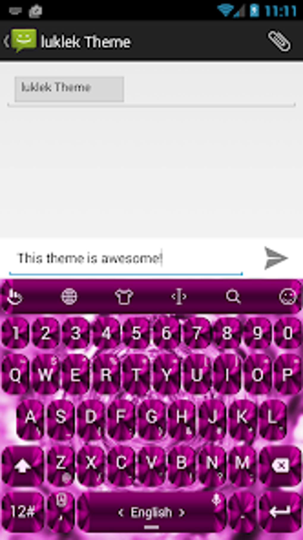 Keyboard Theme Shading Pink สำหรับ Android ดาวน์โหลด 2410