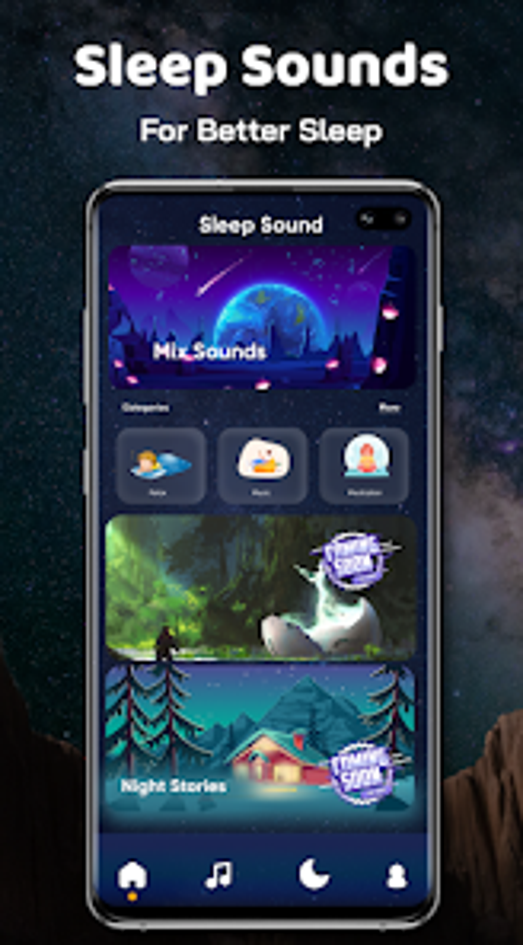 Sleep Sounds Relax Melodies для Android — Скачать