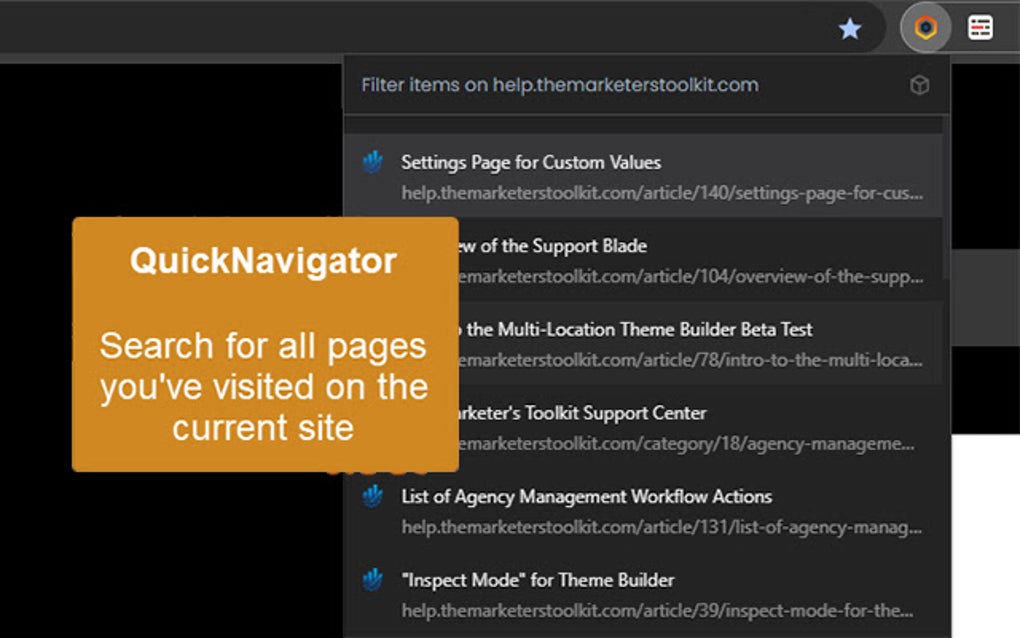 Quick Access for Google Chrome - Extension Download