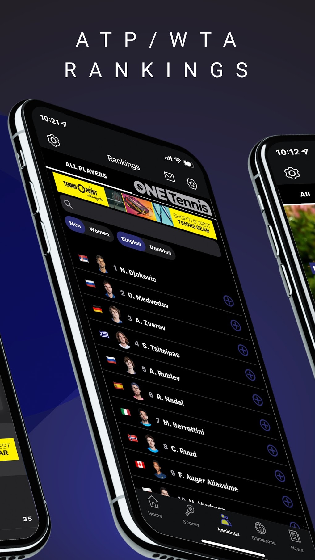 About TennisONE Tennis Live Scores (iOS App Store Version), 54% OFF