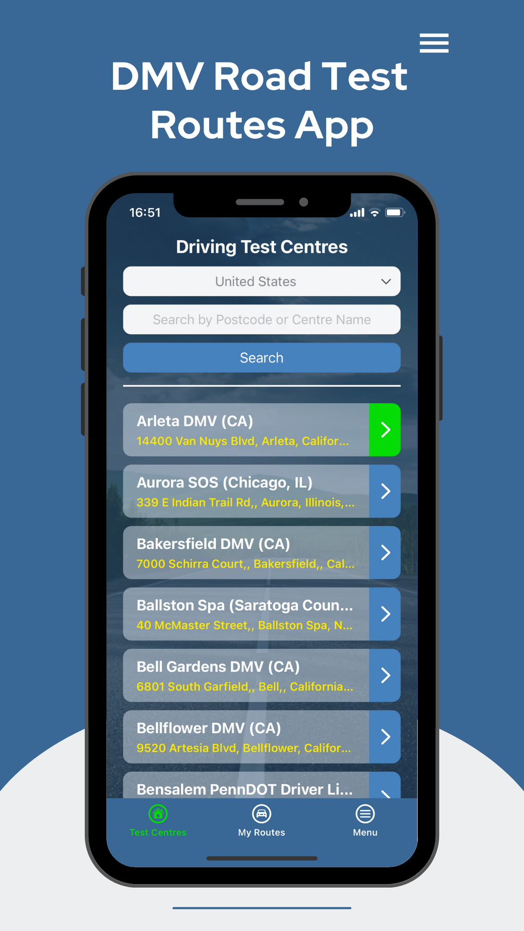 DMV Practice Test Routes US لنظام IPhone - تنزيل