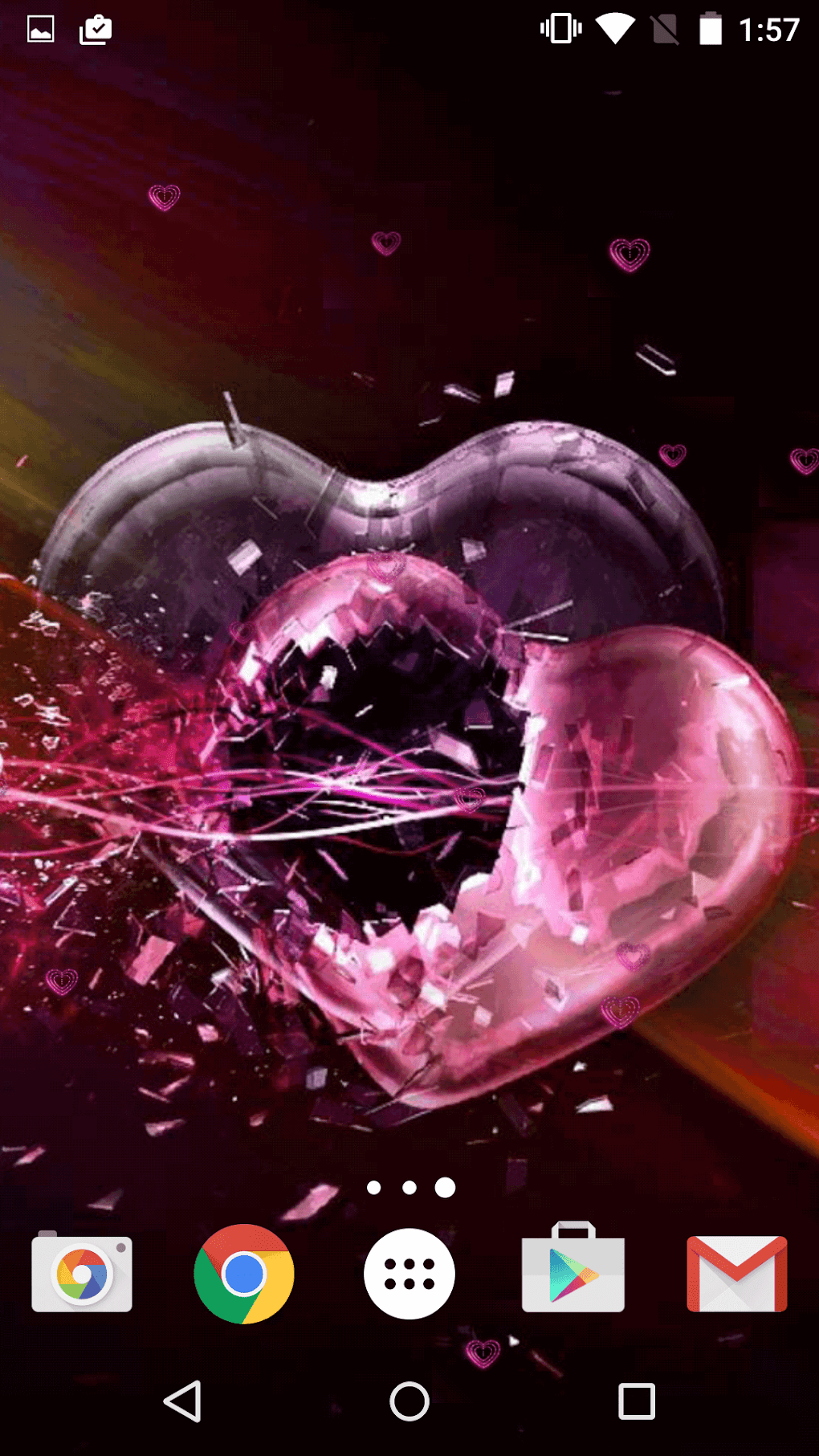 Neon Hearts Live Wallpaper keeps Pulse! - free download