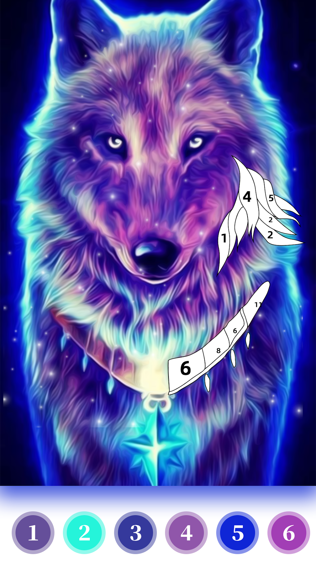 Wolf Coloring Book Color Game для Android — Скачать