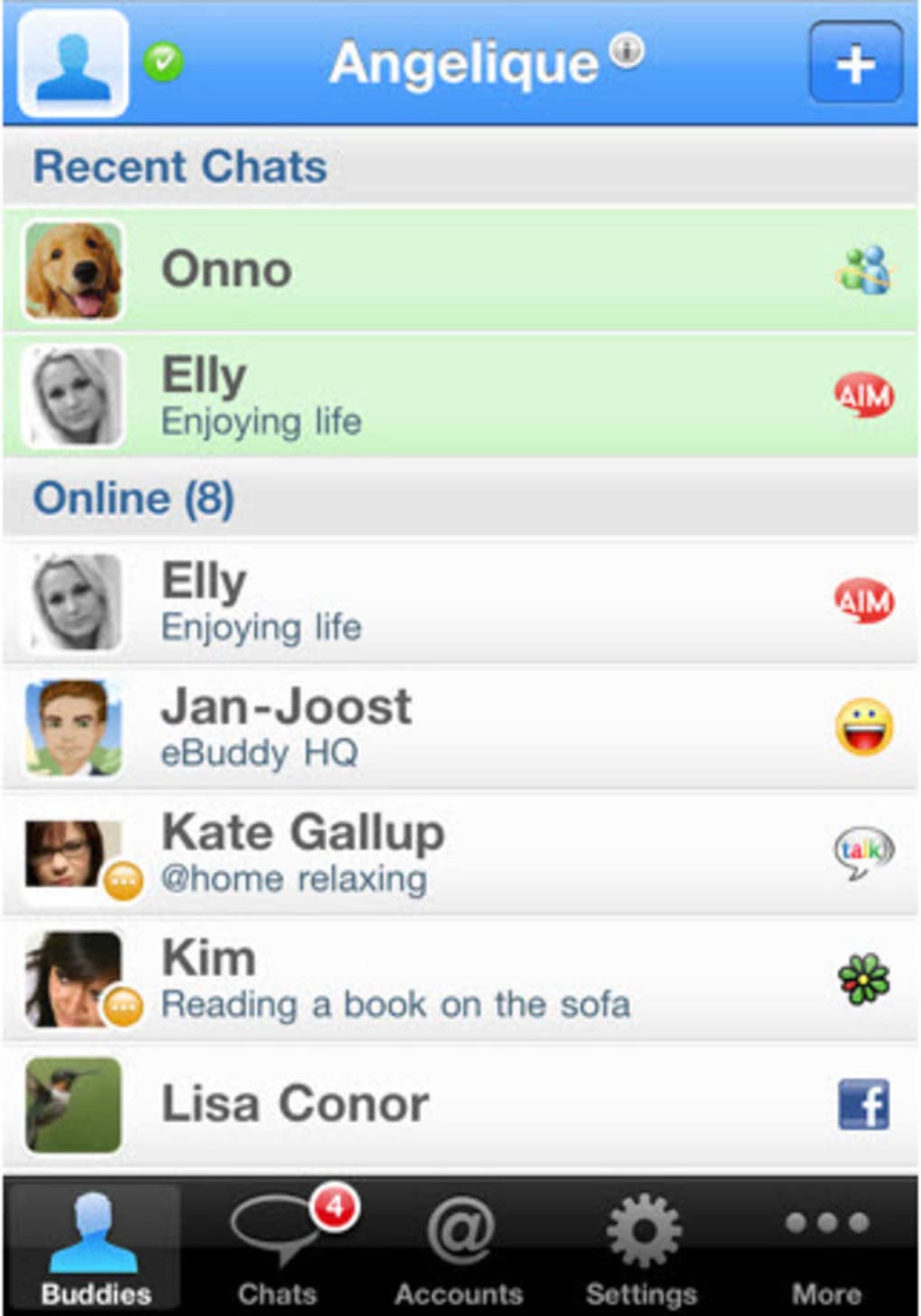 eBuddy Messenger per iPhone - Download