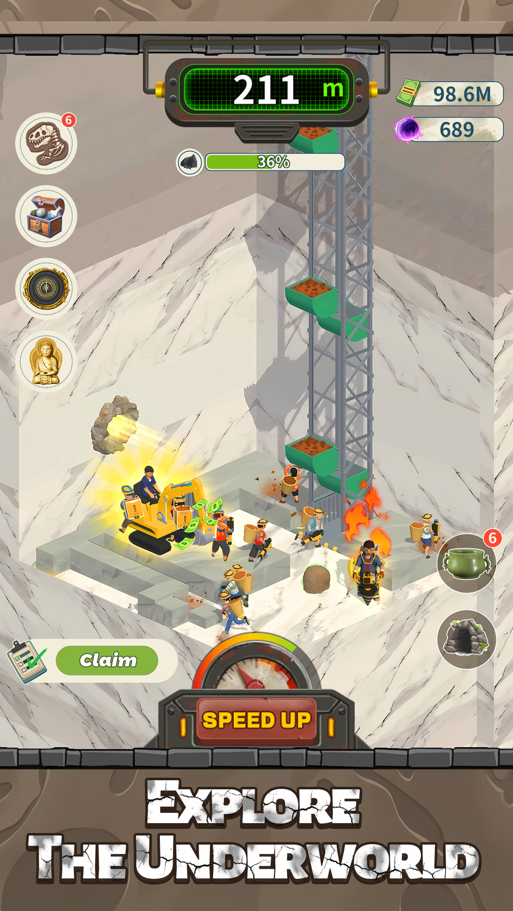 Earth digger:idle games для iPhone — Скачать