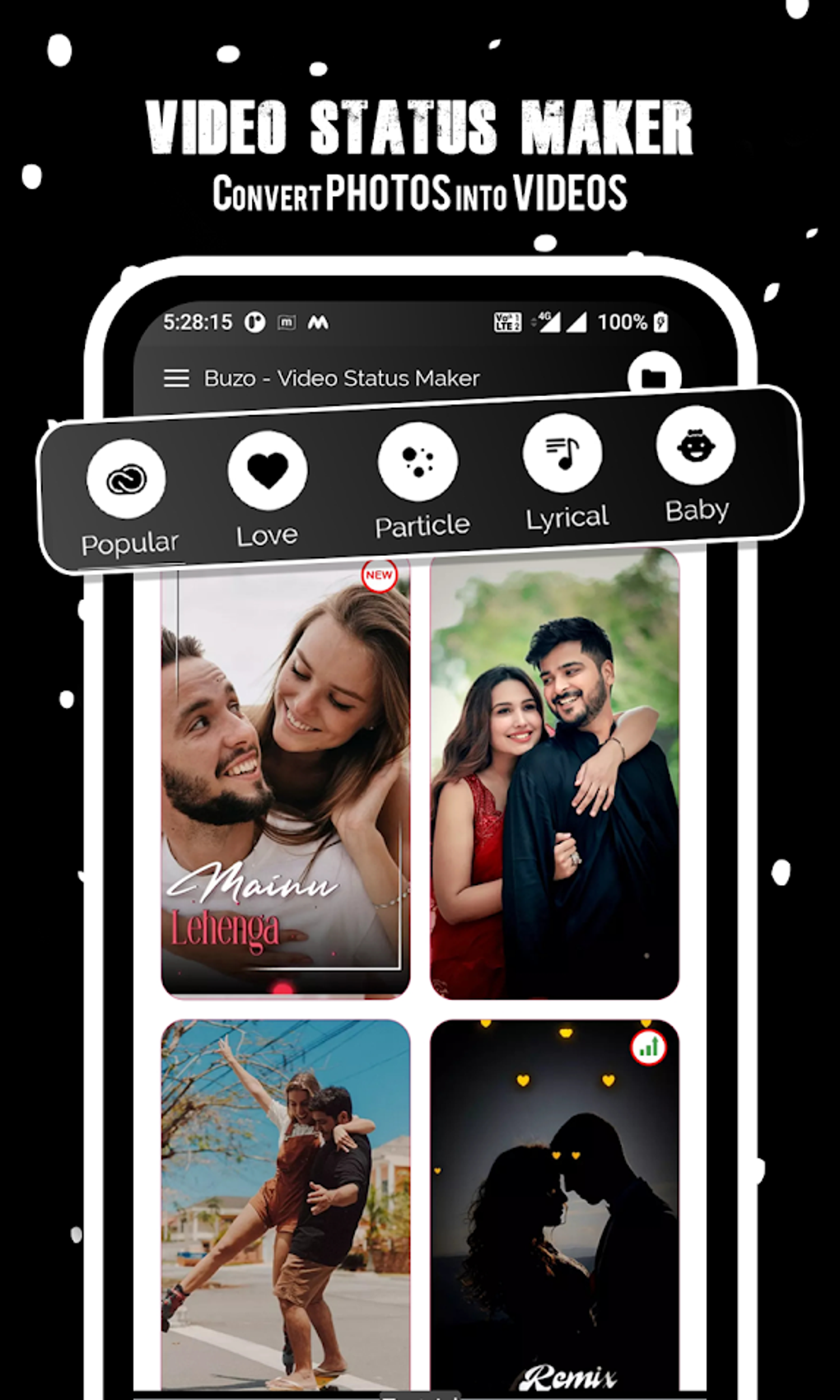 Buzo Video Status Maker for Android Download