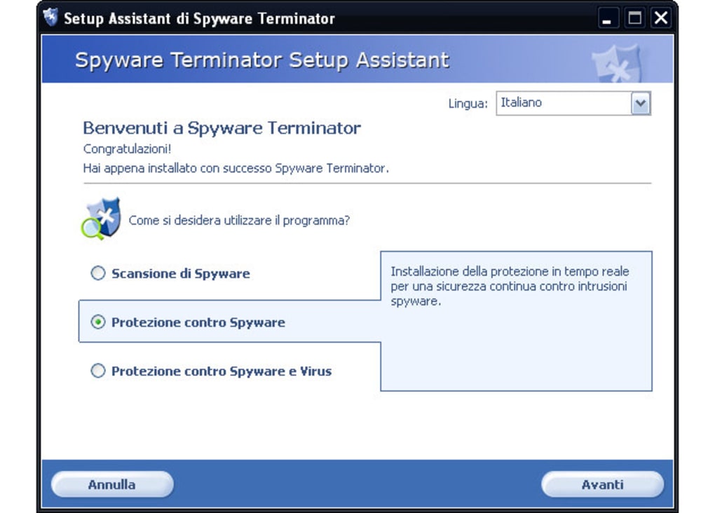 spyware terminator gratis italiano