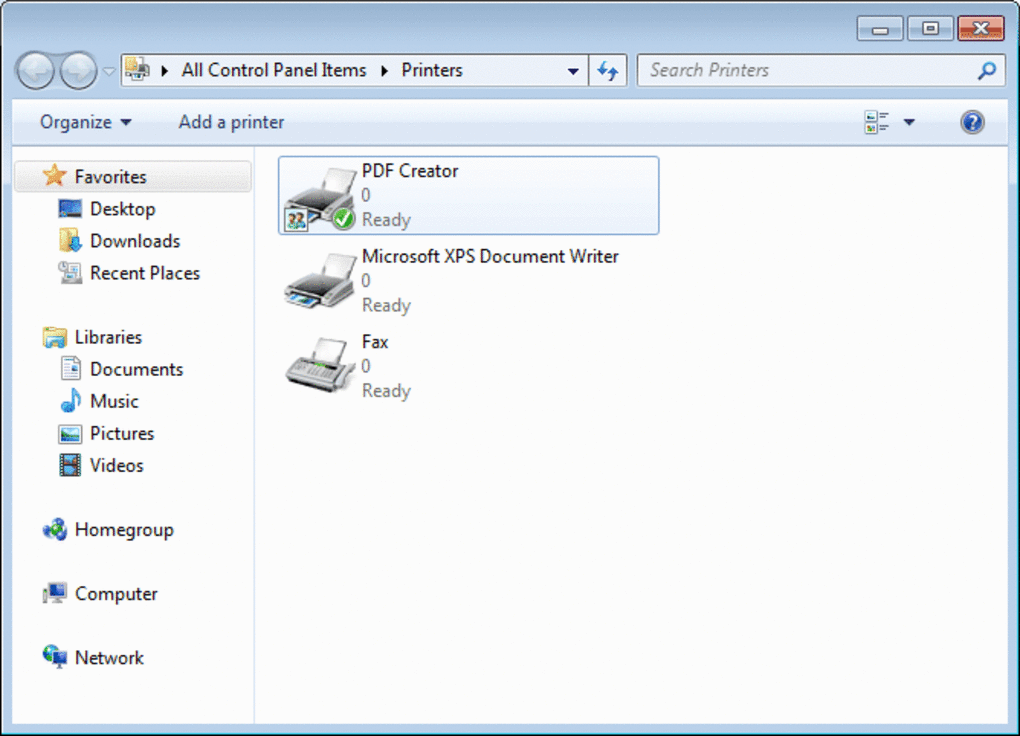 how to add adobe 8 pdf printer windows 7