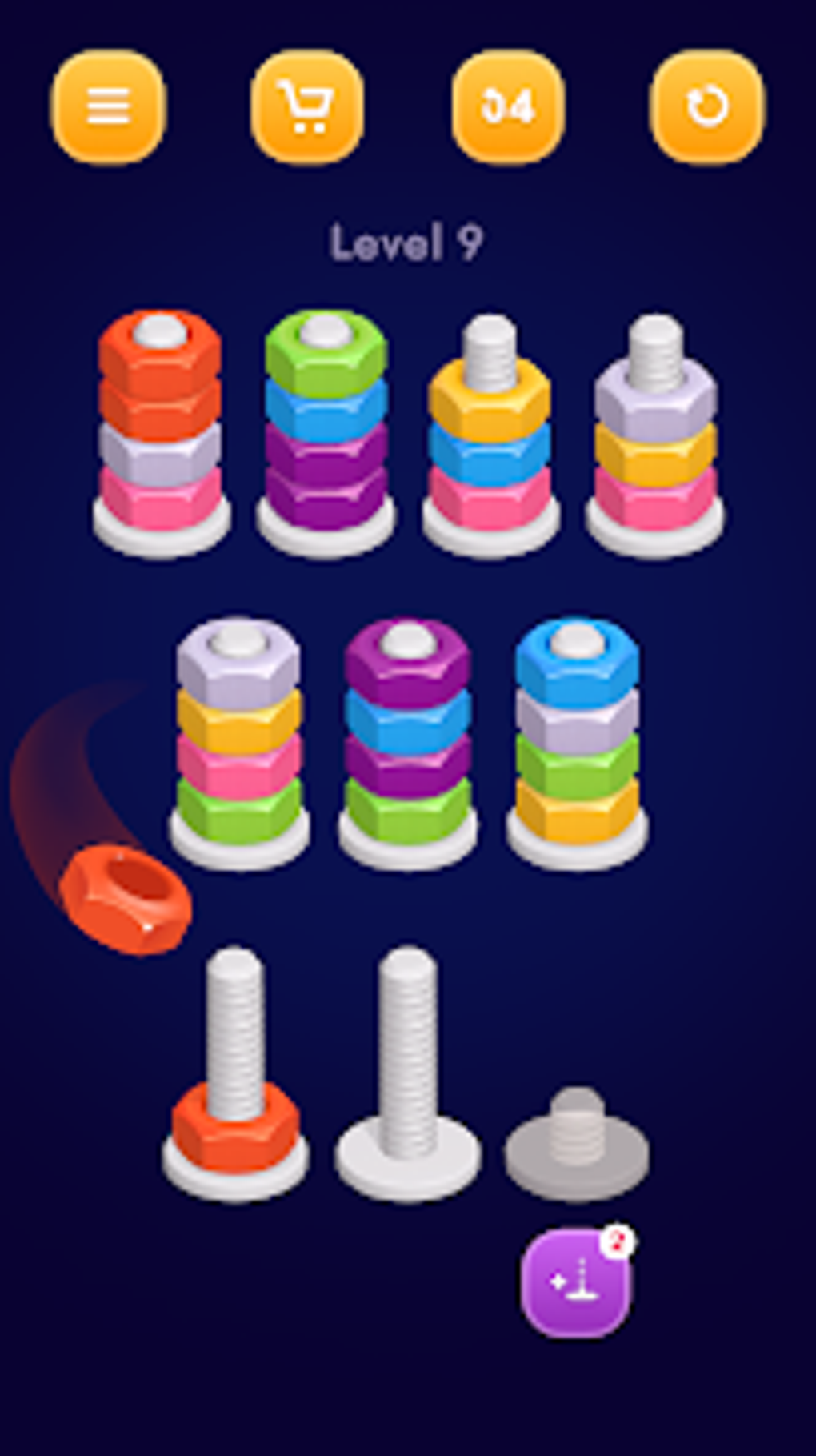 Nuts and Bolts - Sort Puzzle для Android — Скачать