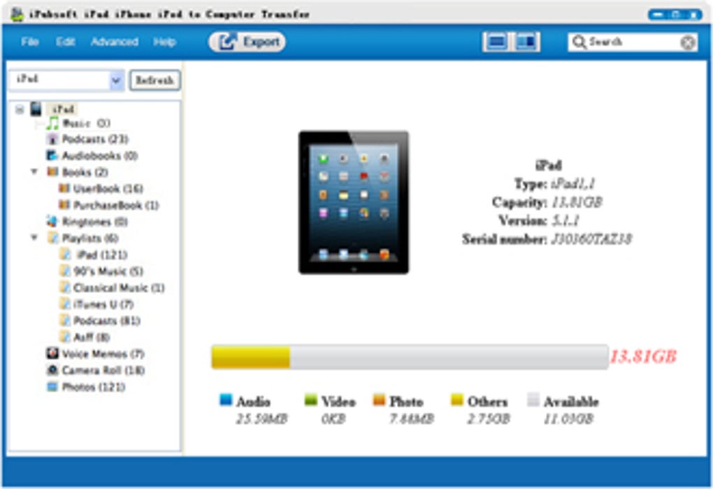 iPubsoft iPad iPhone iPod to Computer Transfer - Download