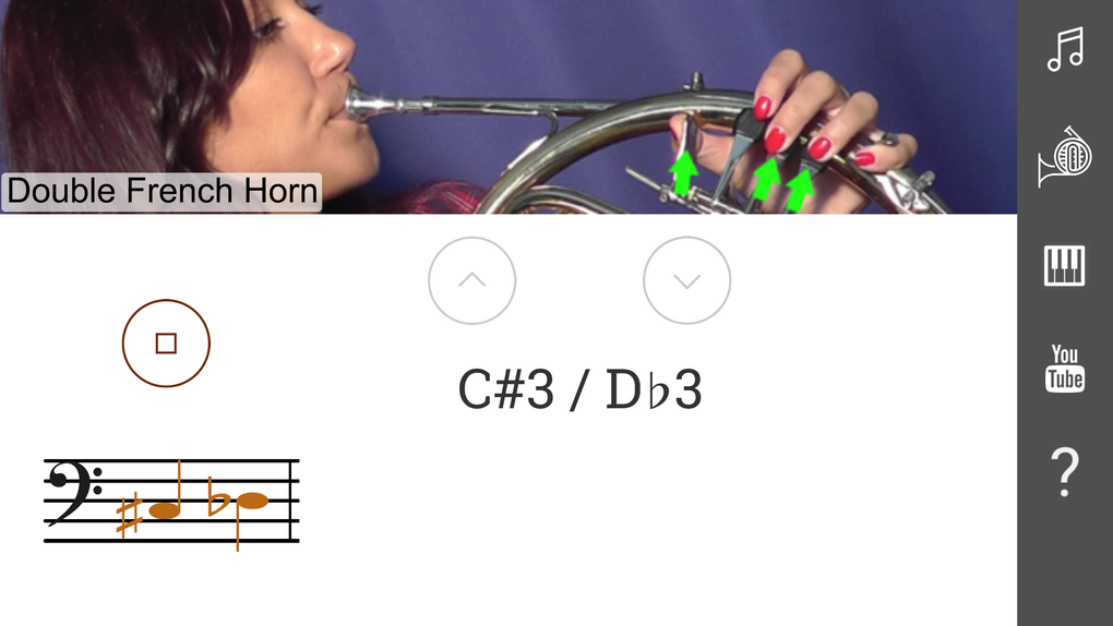 2d french horn fingering chart for iphone download