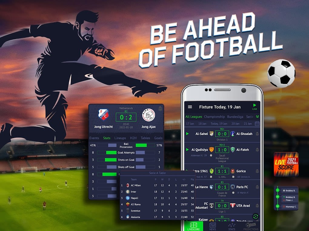 Score :football live scores para Android -