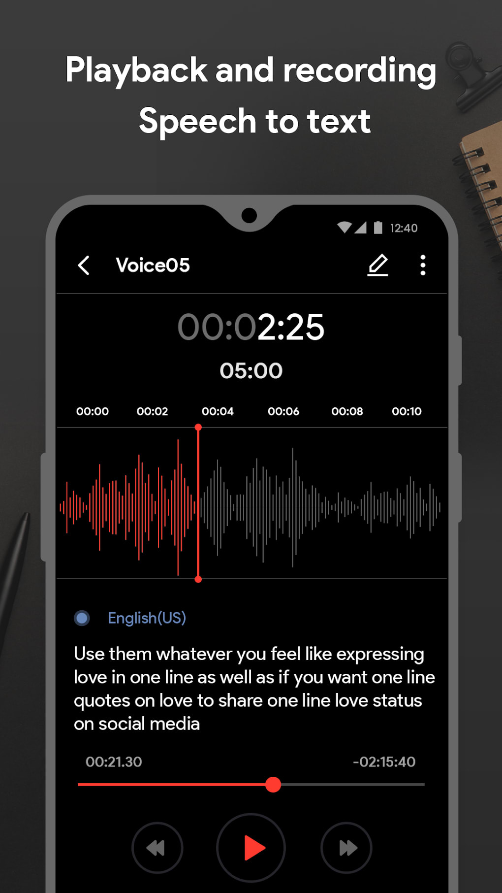 google voice recorder app