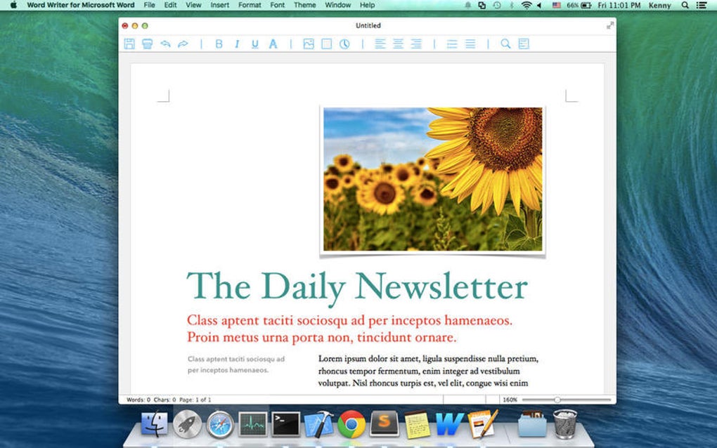 Word Writer For Microsoft And Open Office Formats Pour Mac T l charger