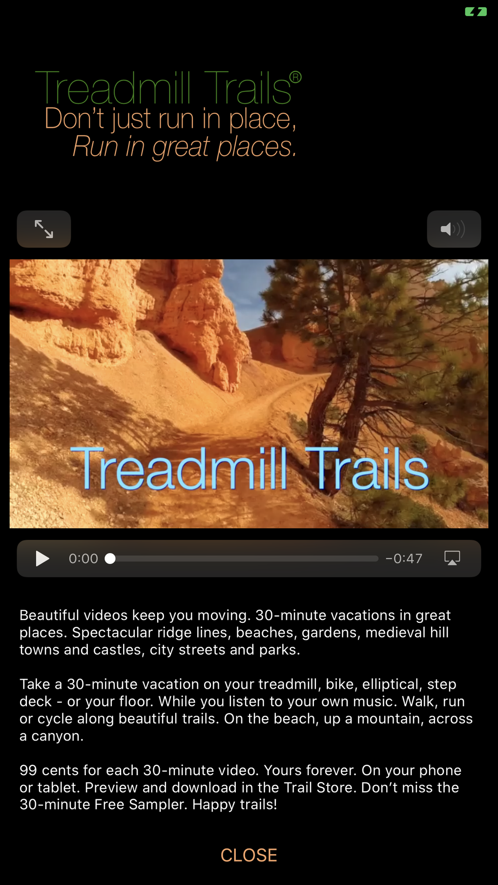 Treadmill Trails for iPhone Download