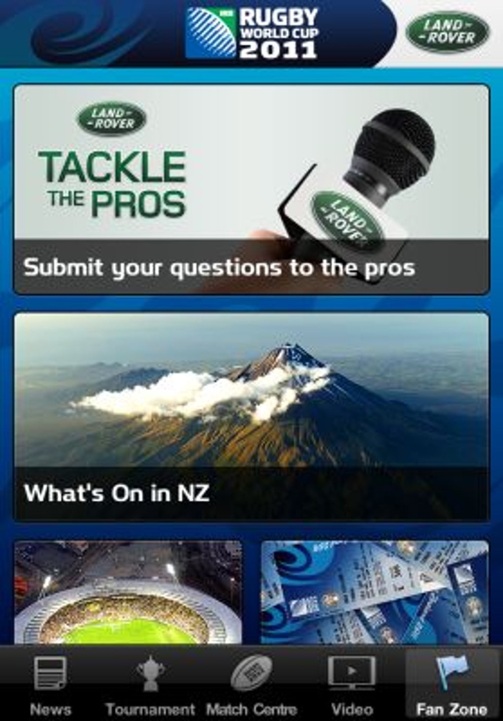 Official Rugby World Cup 2011 App для iPhone — Скачать