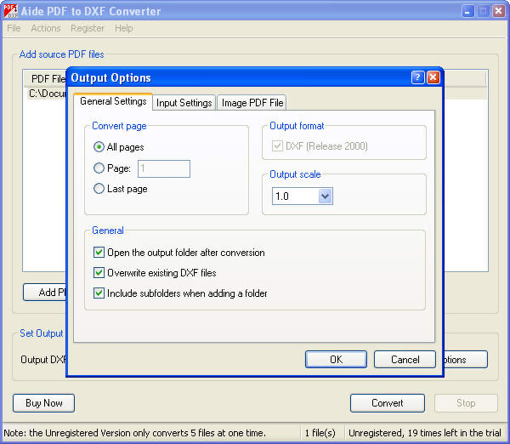aide pdf to dwg converter full