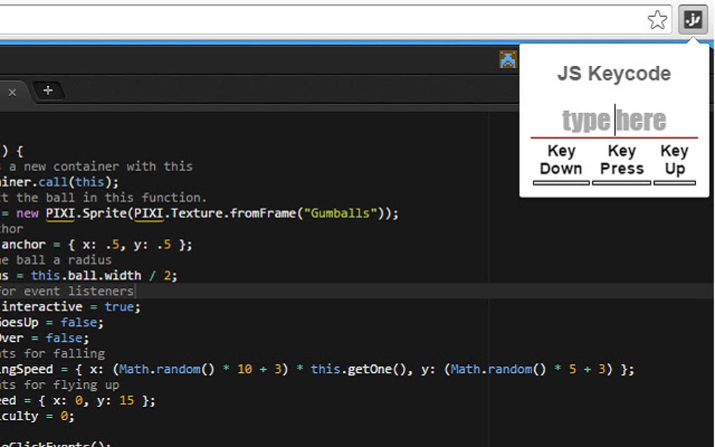 JS Keycodes for Google Chrome - Extension Download