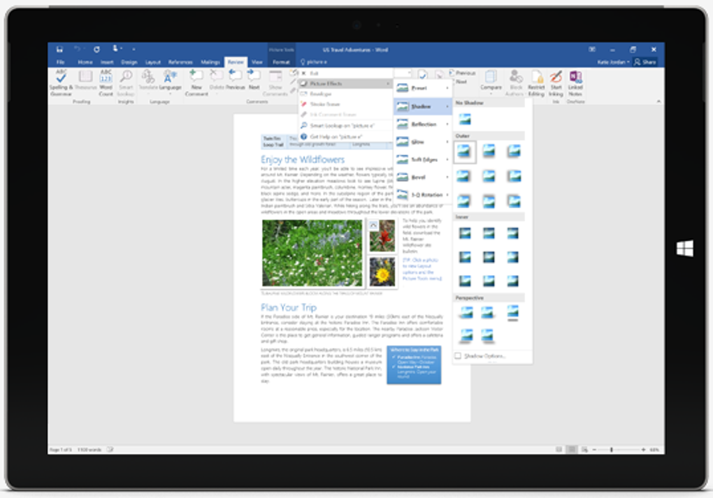 word 2016 for mac screenshot