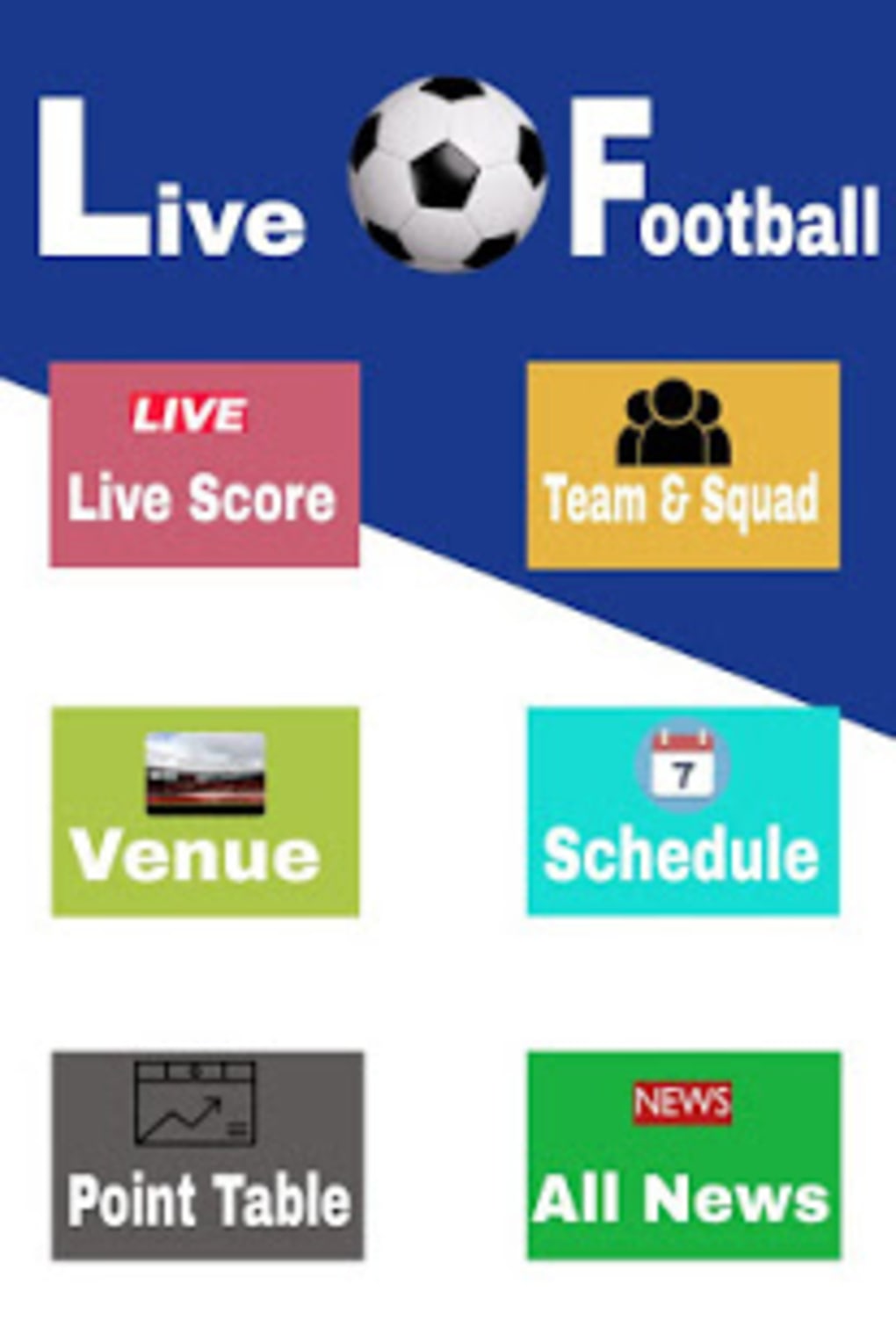Live Football App : Live Streaming Live Score per Android - Download