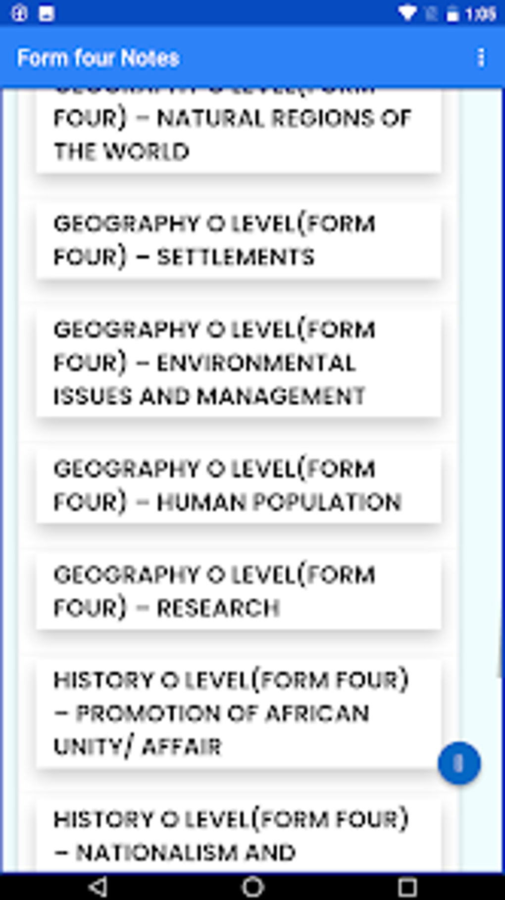 Form 4 Notes All subjects for Android - Download