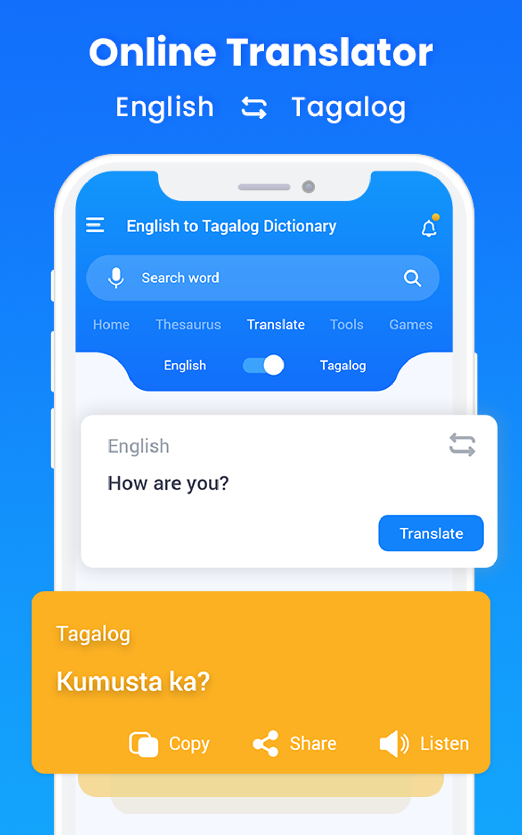 English to Tagalog Dictionary para Android Descargar