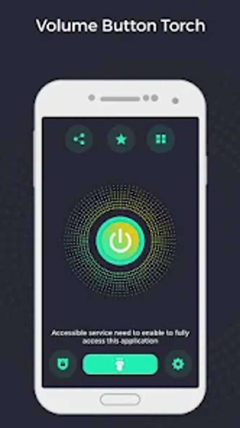 Volume Button Torch ONOFF для Android — Скачать