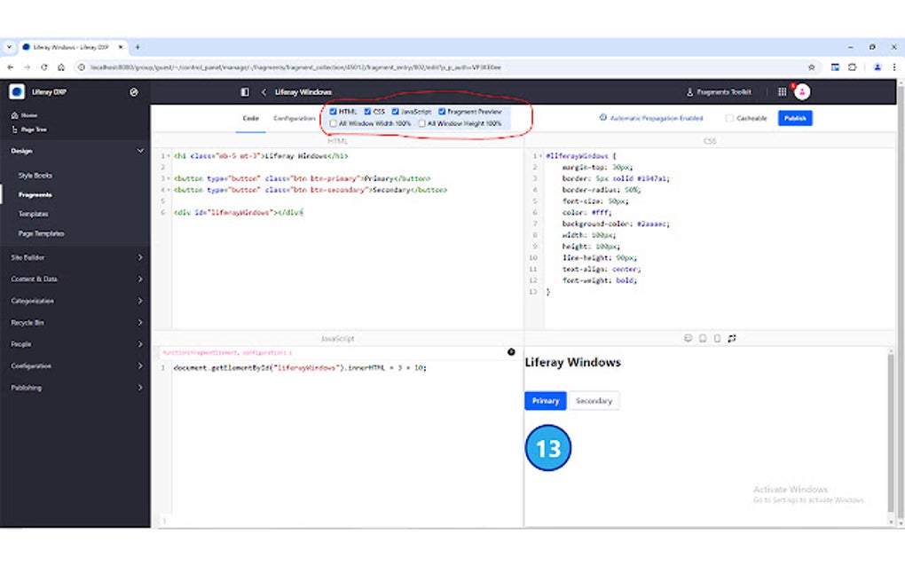 Liferay Fragment Windows (Windows) - Descargar