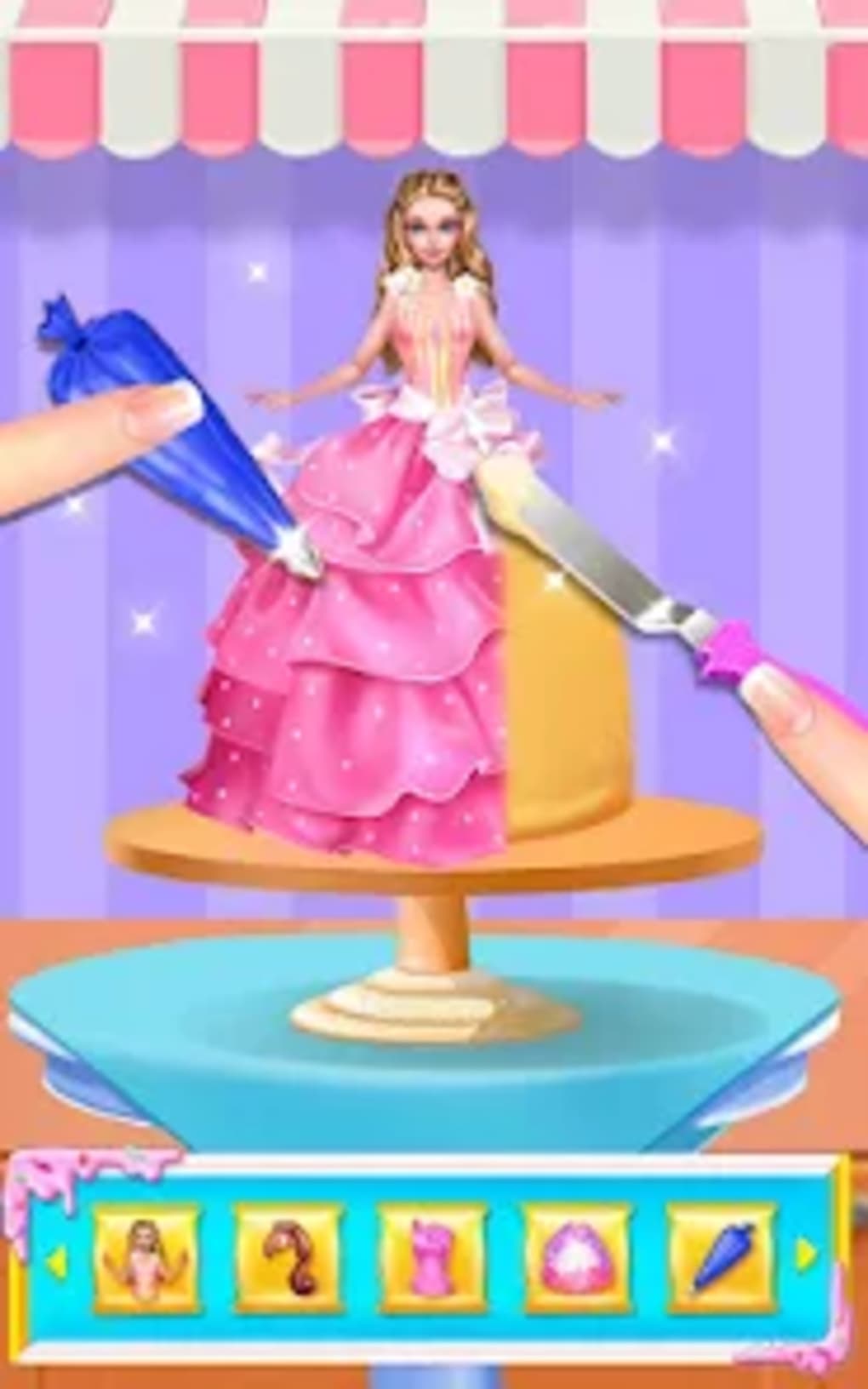 Icing On Doll Cake - Cooking Games - Baby Games Videos - YouTube