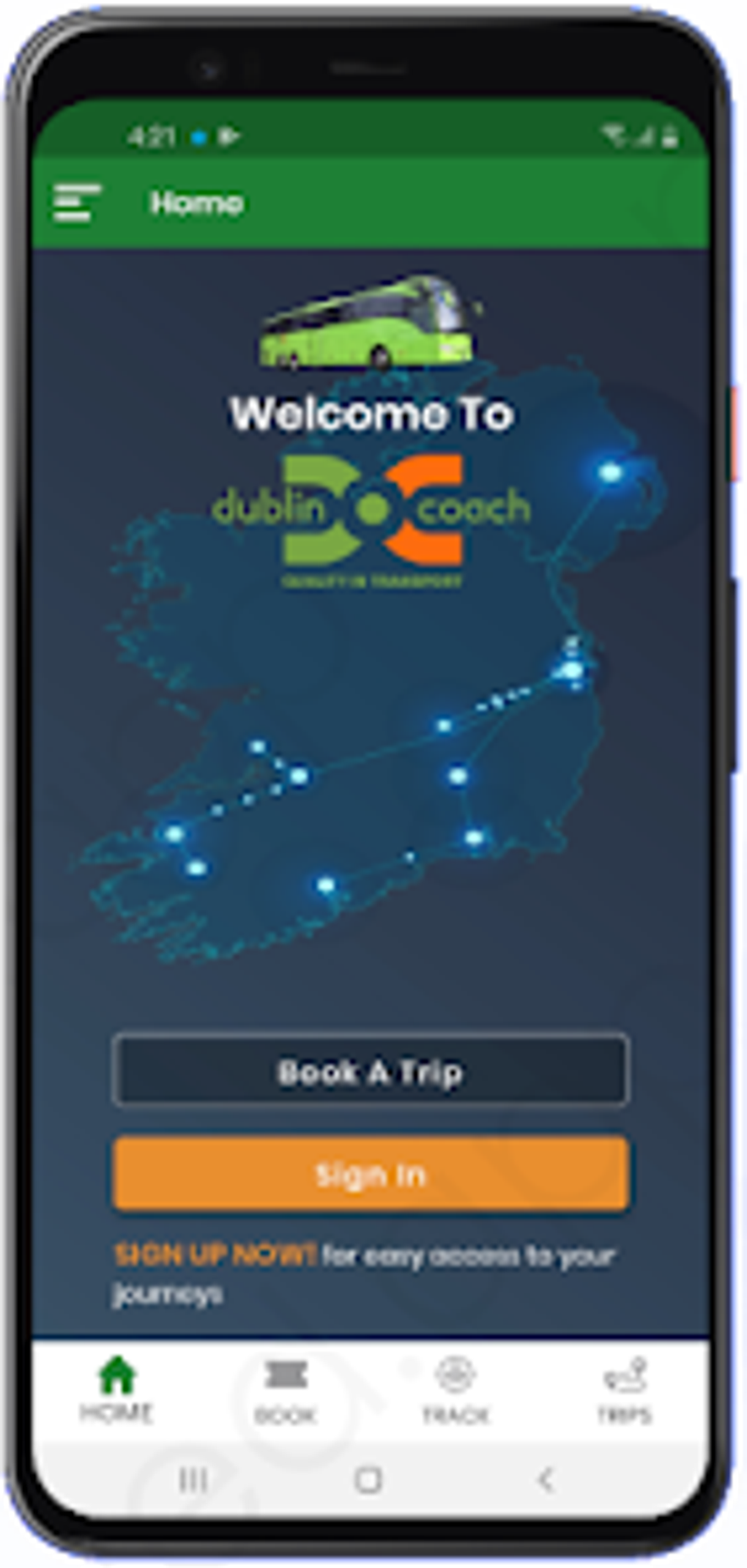 Dublin Coach The Big Green Bus для Android — Скачать