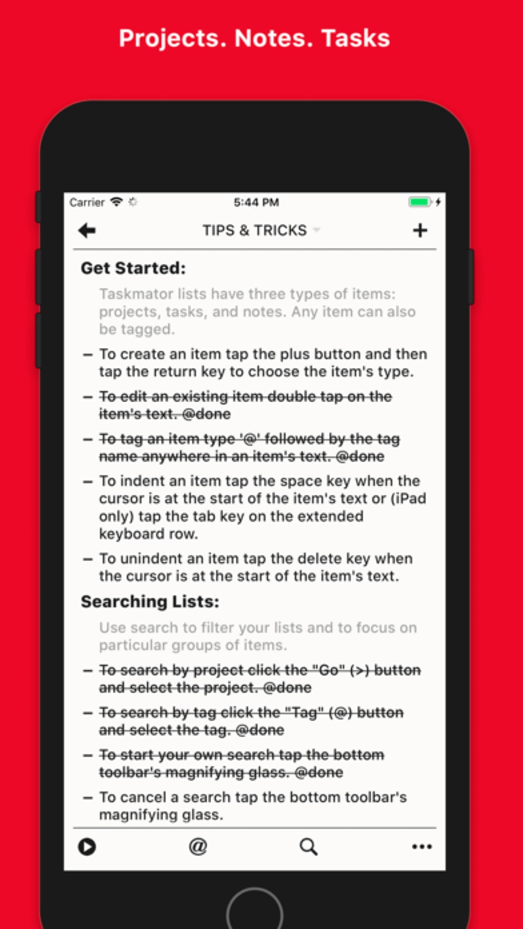 taskpaper app
