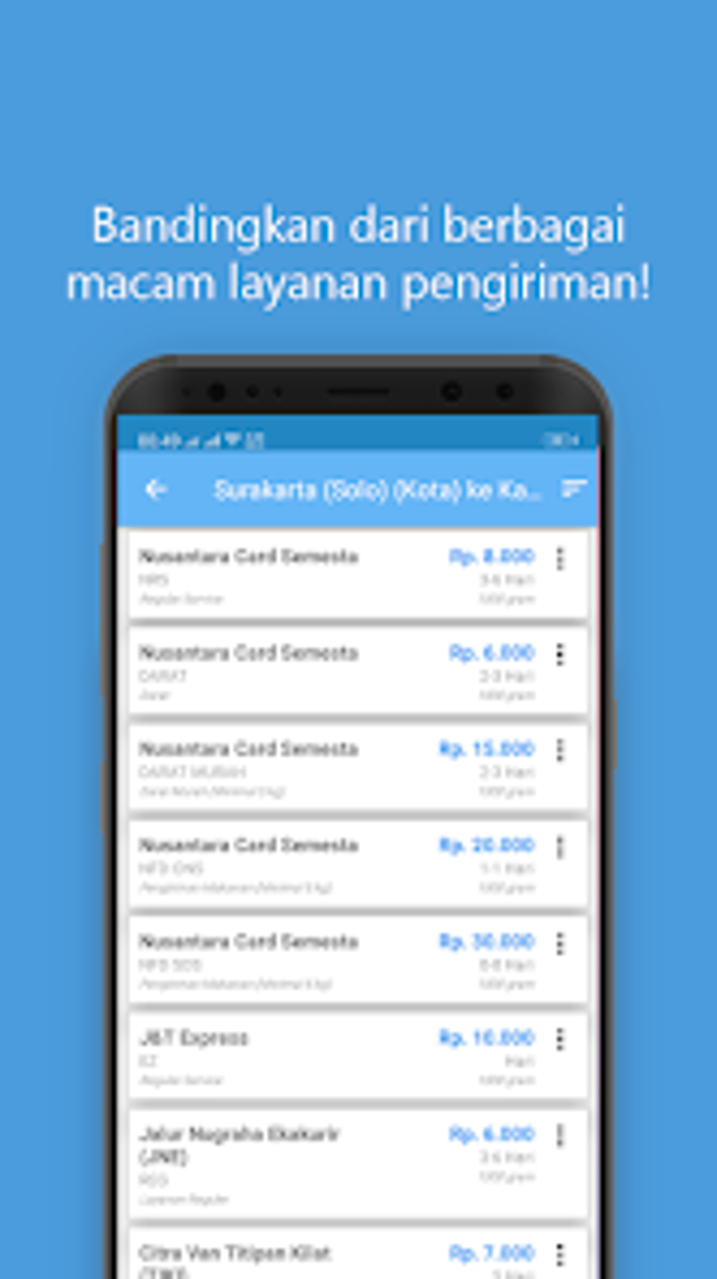 Cek Ongkir Semua Kurir For Android - Download